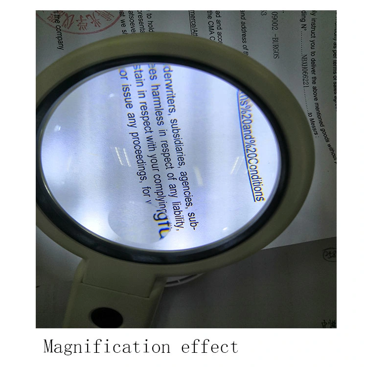 8 LED USB Rechargeable Hand-Held Folding Magnifier