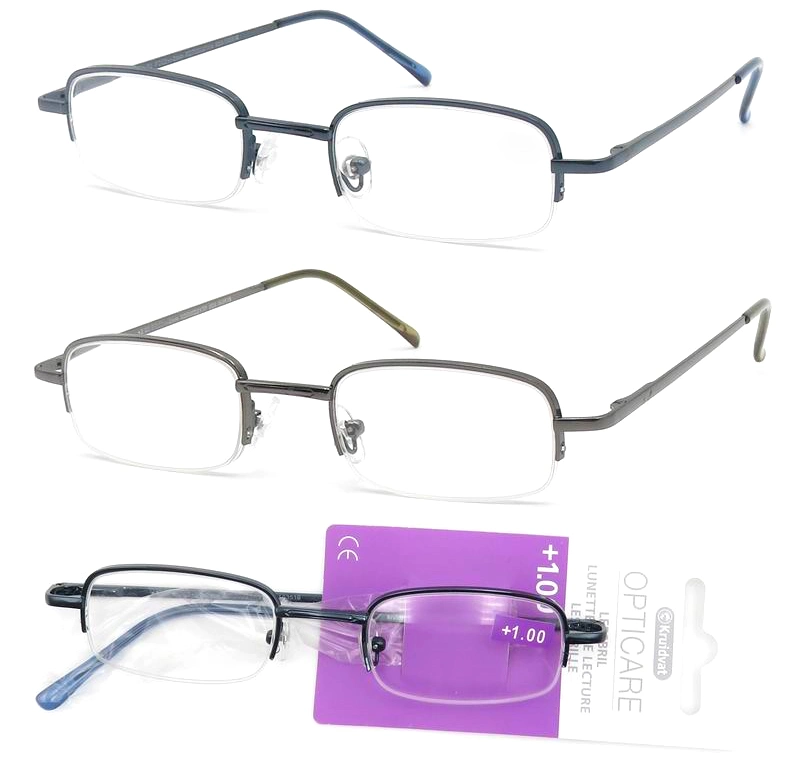 New Trend Metal Optical Glasses Facinnable Eyeglass Wholesale Spectacle Half Reading Glasses Frame Eyewear