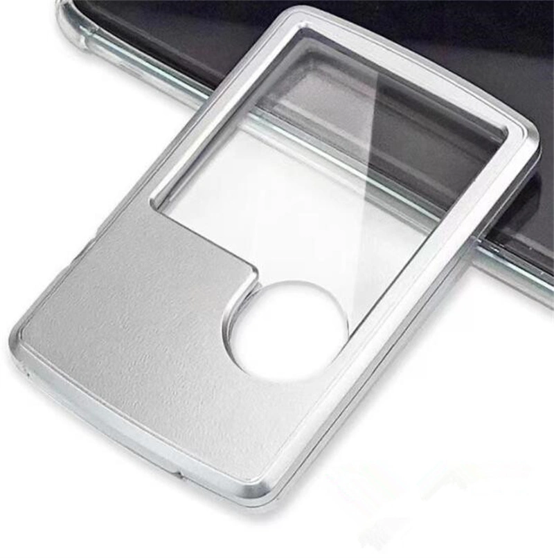 Portable 3X 6X LED Mini Square Credit Card Magnifying Glass