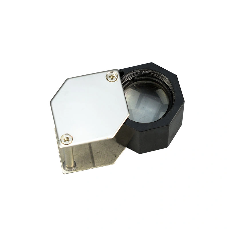 Folding Triplet Lupa Jewelry Diamond Eye Magnifying Glass for Diamond Magnifier