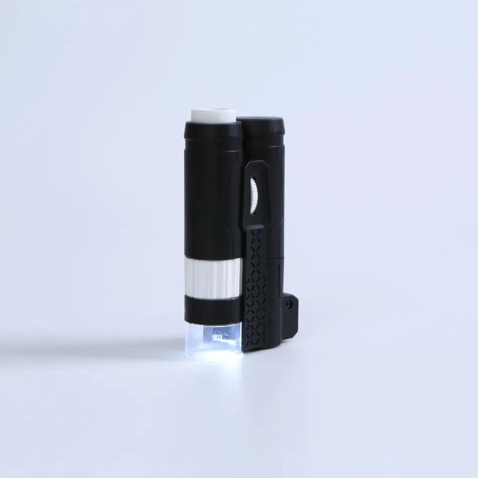 40X High Power Illuminated Mini Pocket Microscope Phone Magnifier with LED (BM-MG8094B)