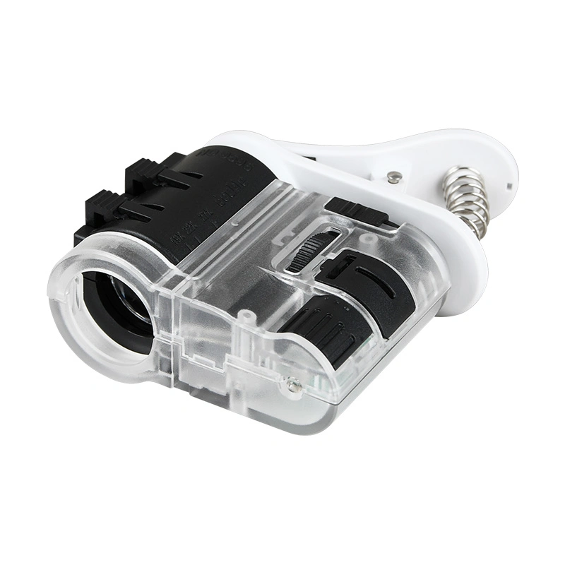 12X-27X Mobile Phone Mini Pocket Microscope Magnifier with LED Light (BM-MG8091)