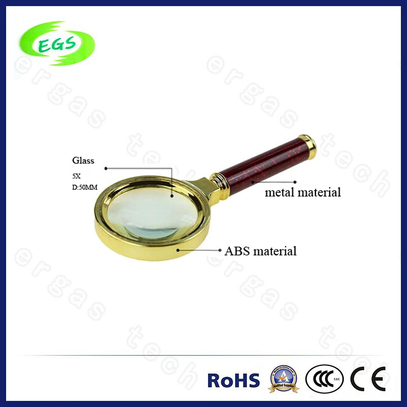 New Handheld Magnifier 5X Lenses Magnifying Glass Reading Magnify