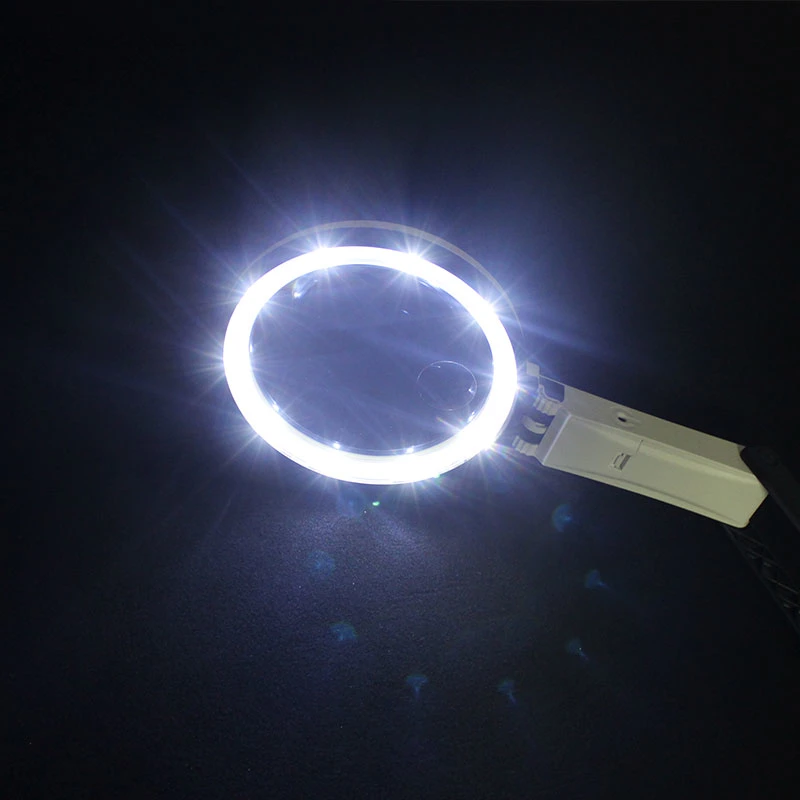 LED Illuminated Folding Magnifier Lamp Glass (BM-MG2004)