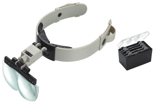 Headband Multi Power Magnifier Lens Magnifying Visor Adjustable Strap (BM-MG5012)