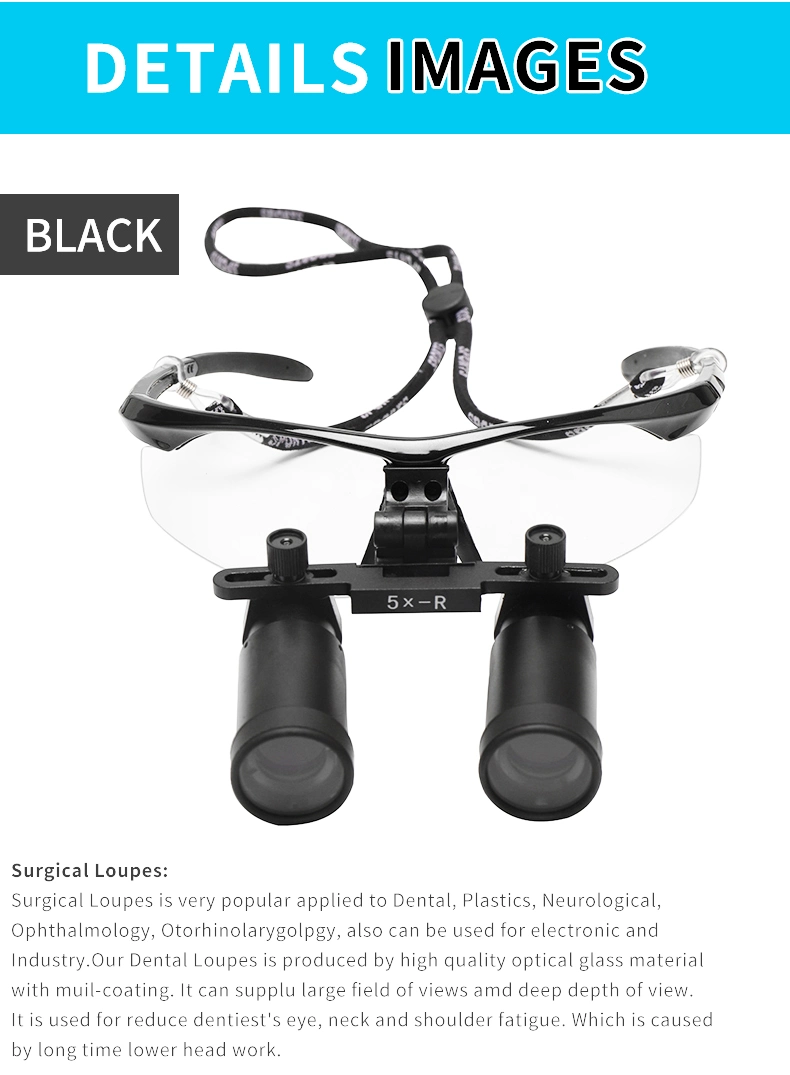 Dental Loupe 5X Binocular Lab Medical Ent Loupe Magnification Magnifier Surgical Equipment