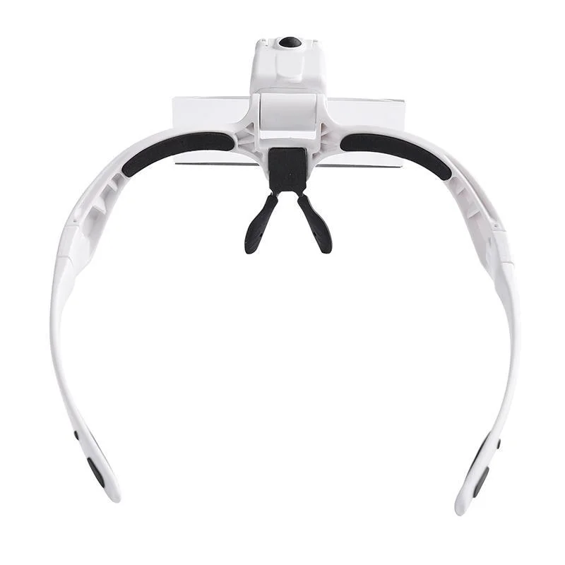 Lightweight LED Rechargeable Eye Glasses Hands Free Magnifier Portable Magnifying Glass Head Visor