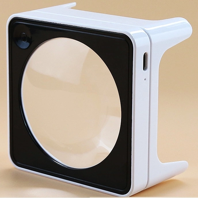 High Quality Square Magnifier with Dimmable LED Light with Rechargeable Lithium Battery 3X