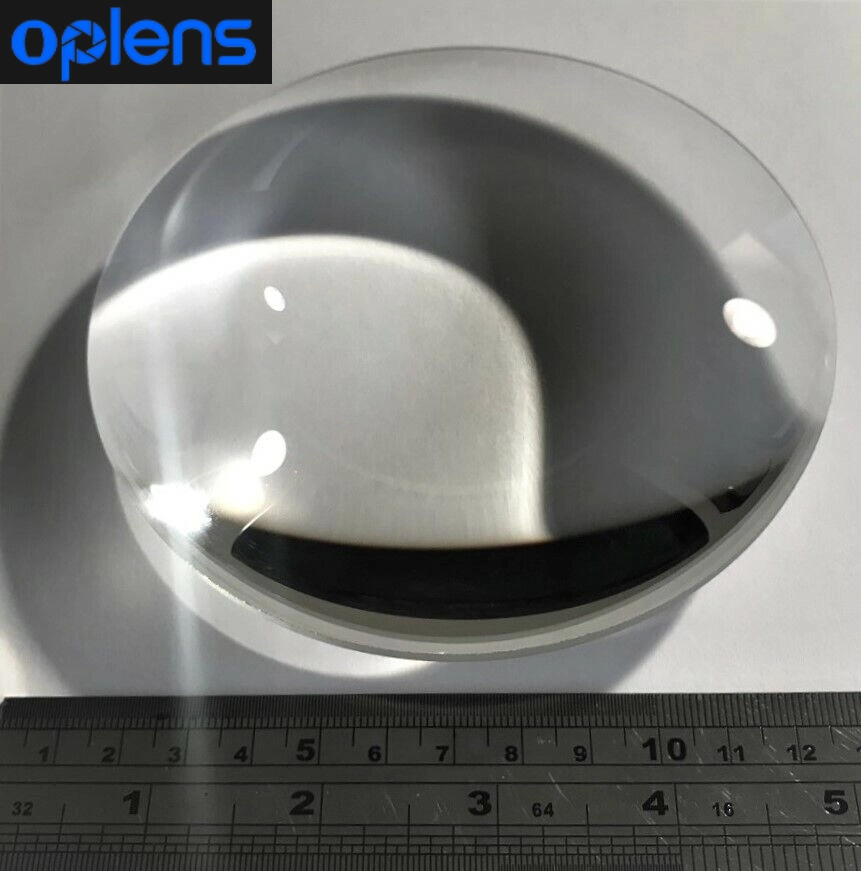 New 2024 Free Sample/Inquiry for Drawings Biconvex 124mm Optical Lens Condensing Glass Magnifier 50mm-200mm Dia 124mm FL 200mm Weight 606gr