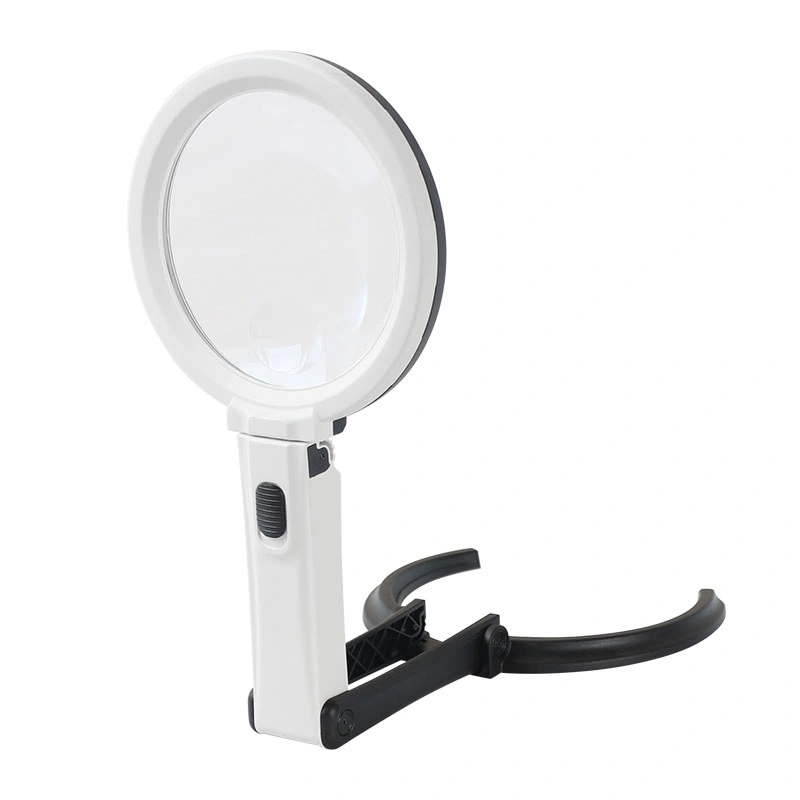 LED Illuminated Folding Magnifier Lamp Glass (BM-MG2004)