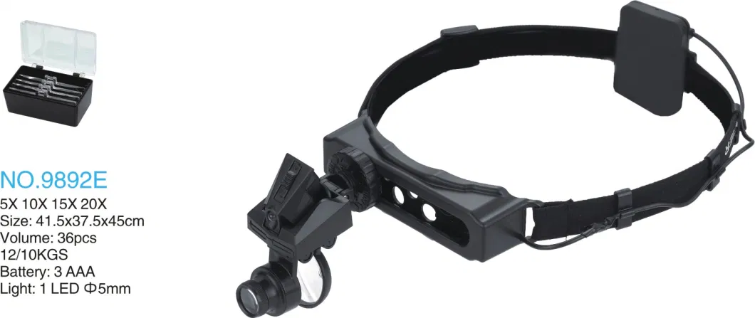 LED Head-wearing Reading magnifier(9892E)