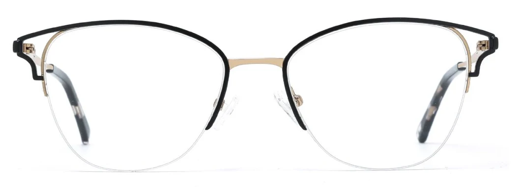 2024 Metal Half Rim with Spring Optical Frames