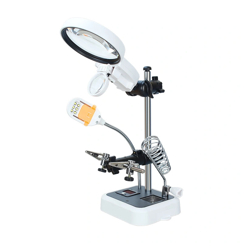 11X Auxiliary Clamp Magnifier Desk Lamp with LED Light (BM-MG2092)