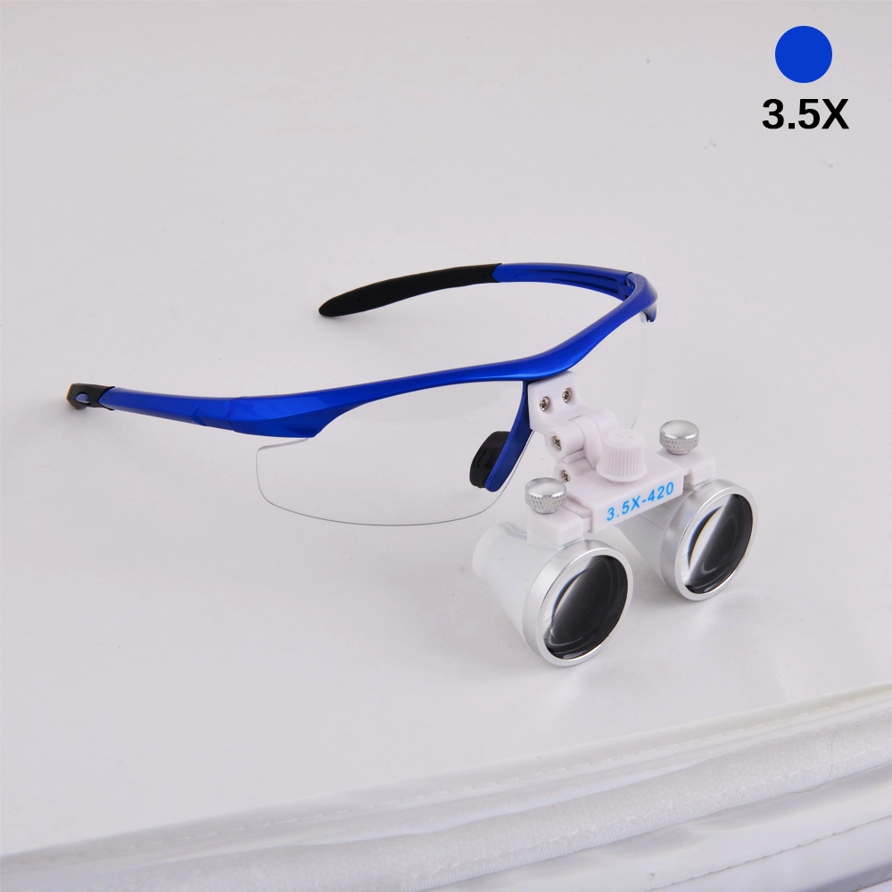 Dental Wholesale Loupes 2.5X 3.5X Professional Magnifying Glass Portable Surgical Magnifying Glass Bright LED Light Ultra-Lightweight