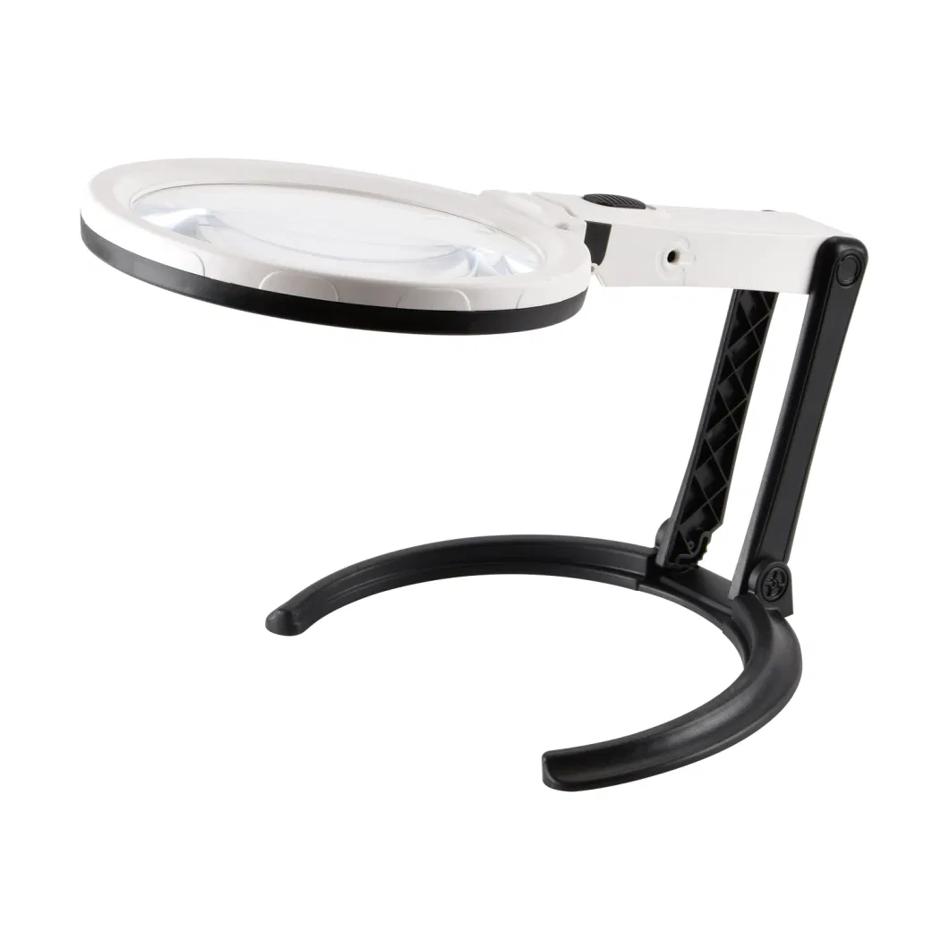 1.8X/5X LED Illuminated Handheld Folding Magnifier Lamp Glass (BM-MG2005)