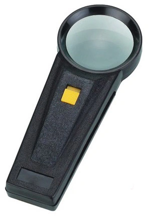 5X Illuminated Handheld Magnifying Glass Magnifier One Bulb (BM-MG4069)