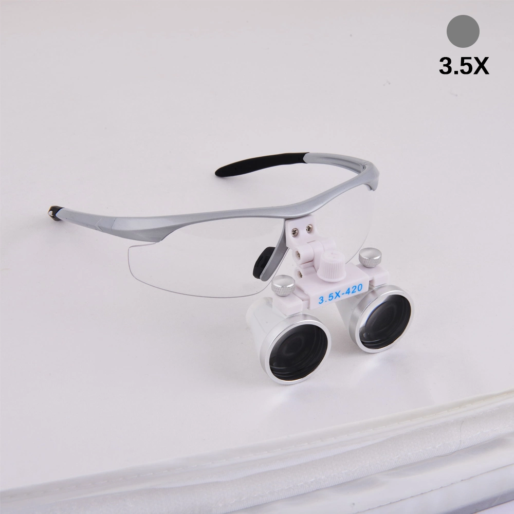 Dental Wholesale Loupes 2.5X 3.5X Professional Magnifying Glass Portable Surgical Magnifying Glass Bright LED Light Ultra-Lightweight