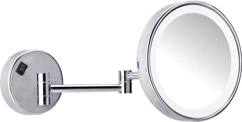 Hotel Square Wall Mounted Magnifying Mirror with LED Light