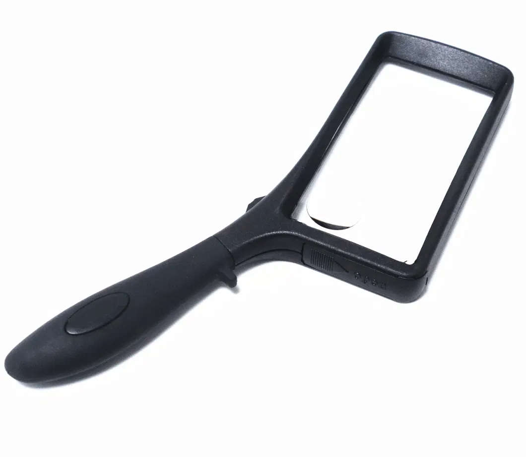 Handheld Rectangular Magnifier with LED Acrylic Optical Lens Portable Reading Magnifier