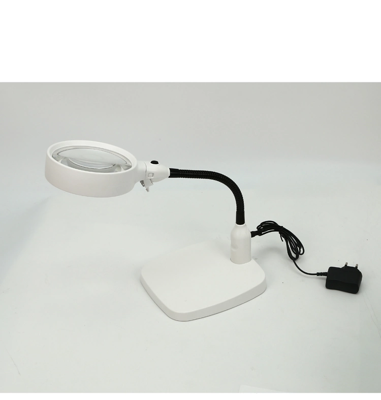 Best Sell Wholesale No. 7765 Desktop Plug-in 8X Magnifying Glass for Reading Magnifier
