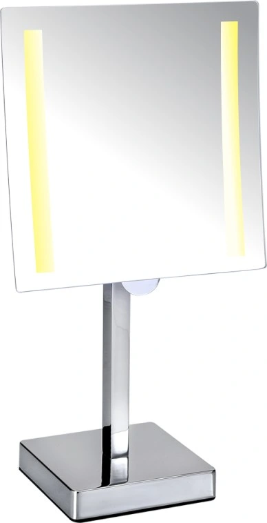 Hotel Square Wall Mounted Magnifying Mirror with LED Light
