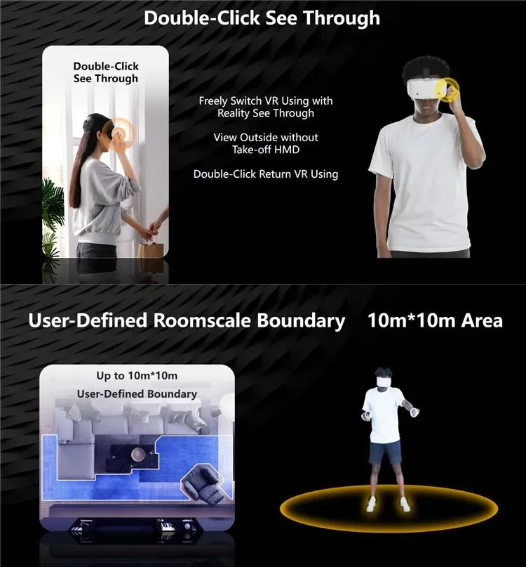 Virtual Reality Game Smart Glasses Vr 3D Cinema Glasses Metaverse Virtual Reality All-in-One HD Vision Glasses Video Glasses