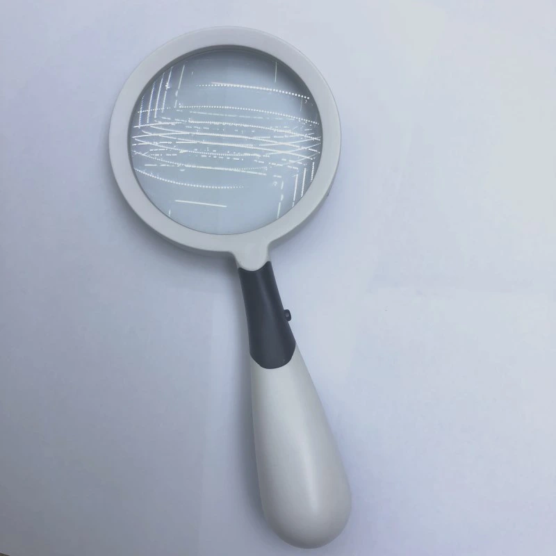 Illuminated Handheld LED Magnifier Portable Lamp Magnifying Glass