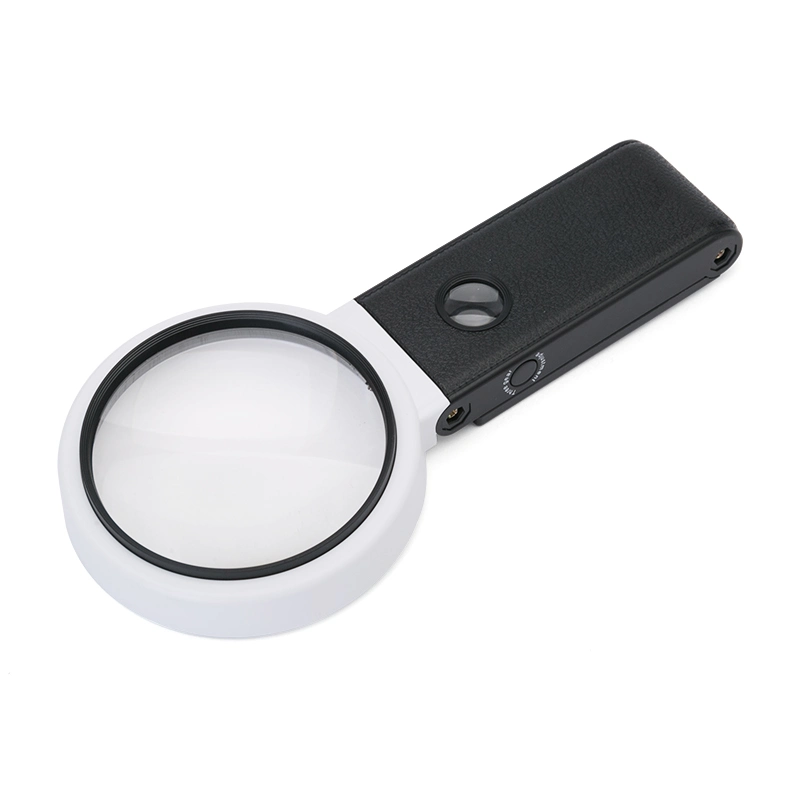 Round Magnifying Glass Lamp for Reading or Inspection 6X 25X Standing Magnifier Wholesale