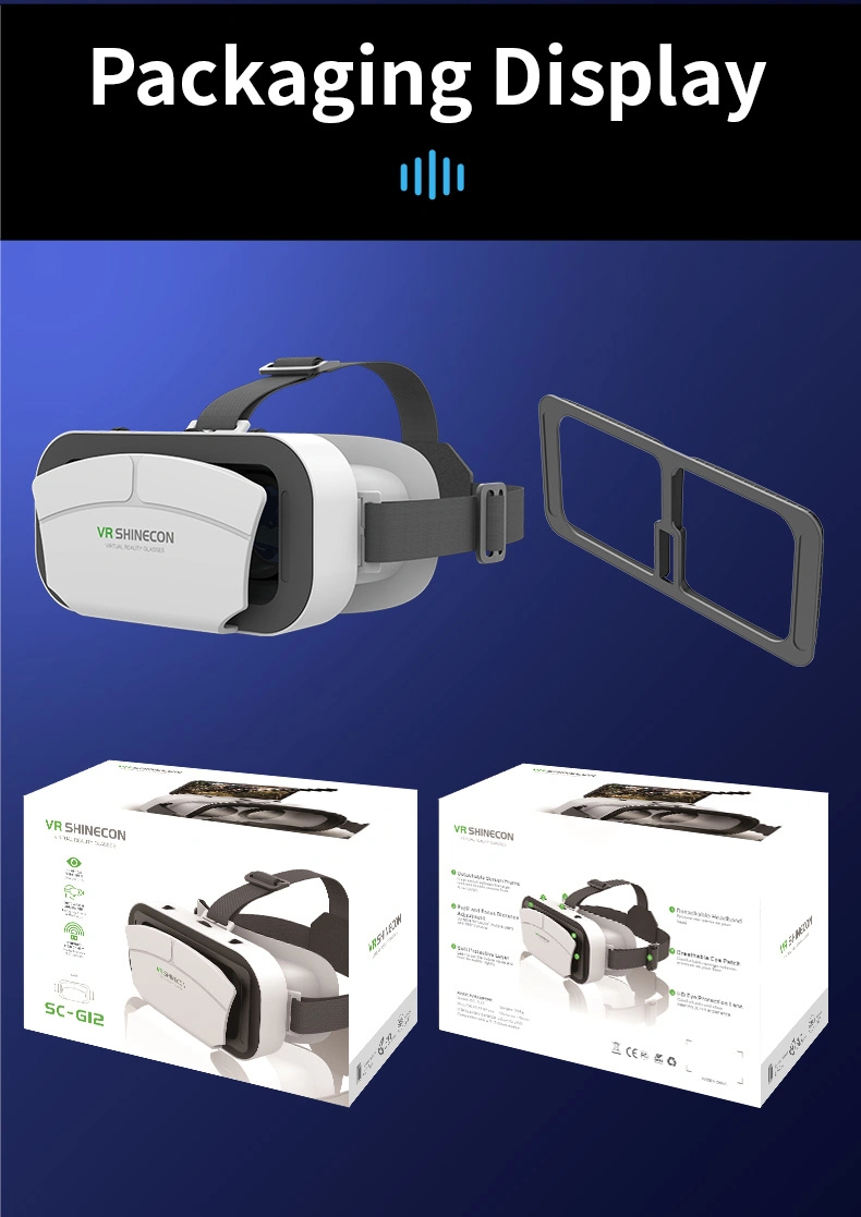 3D Vr Glasses Head Mounted Display 3D Video Glasses with HDMI Input for Movie Game