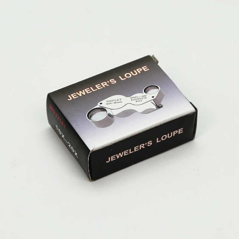 Best China Low Price Mg22181 Dual-Lens Triplet Folding Magnifying Glasses Jewellery Loupe