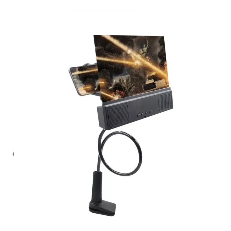 12inch 3D Phone Screen Magnifier with Wireless Speaker Cell Phone Amplifier with Foldable Holder Stand