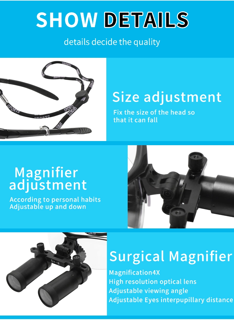 5X Surgery Operation Binocular Magnifying Glass Dental Loupes Dental Dentist Magnifying Glasses