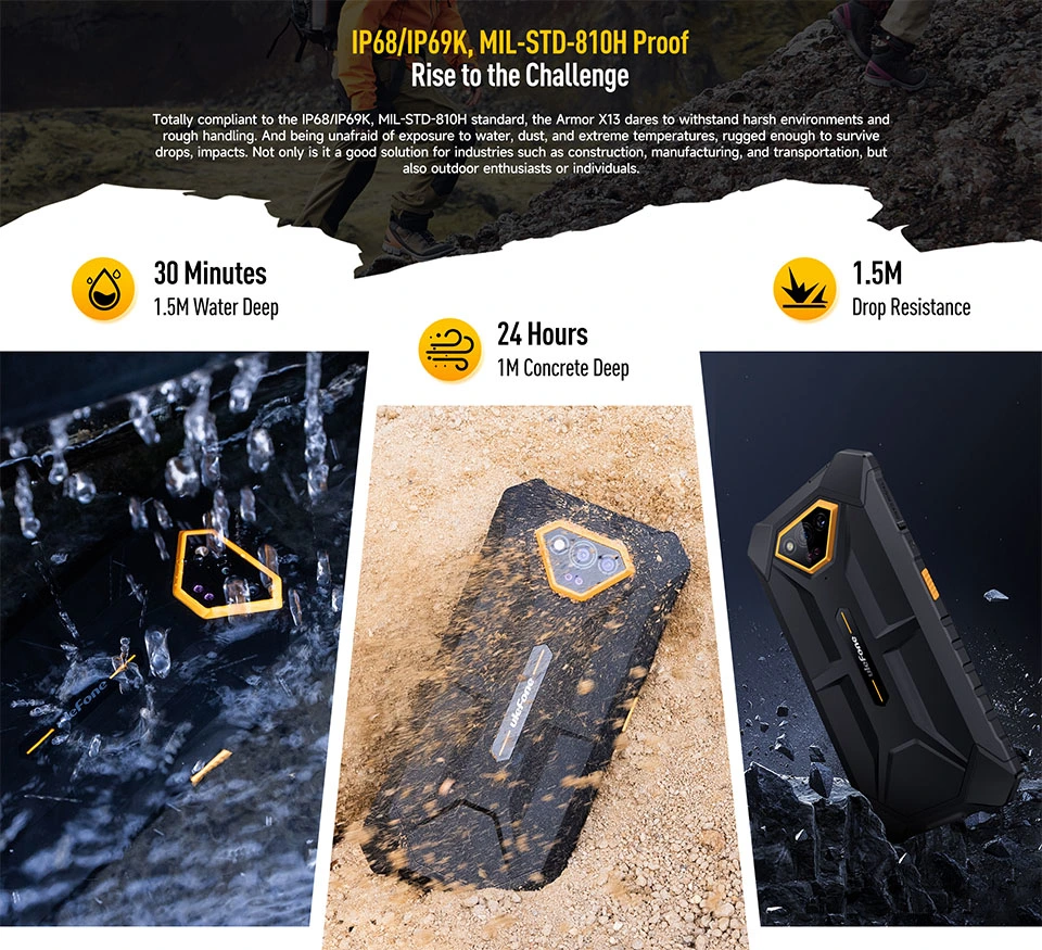 Ulefone Armor X13 IP69K 64GB ROM Android Rugged Smartphone