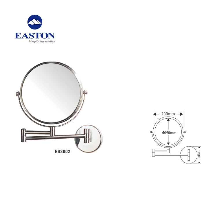 Hotel Bathroom Round Dressing Magnifying Mirror with Round Base