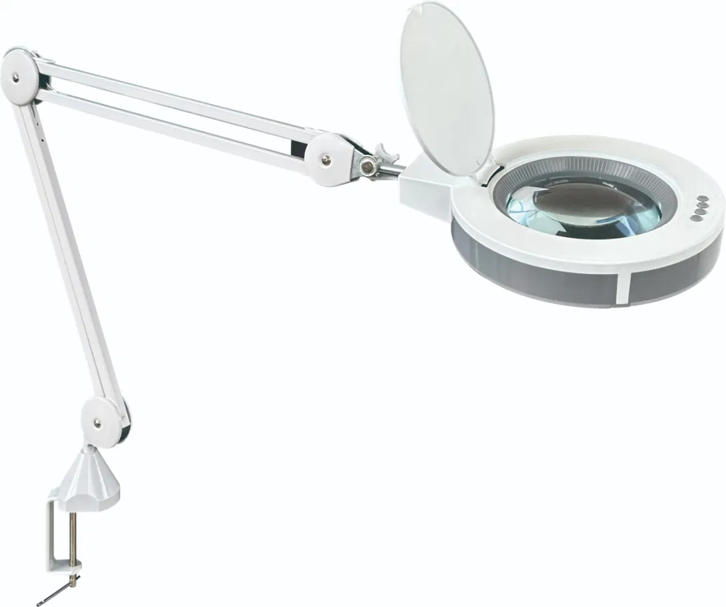 Latest New 3 Light Modes Magnifying Lamp Workbench Lamp Inspection Magnifier
