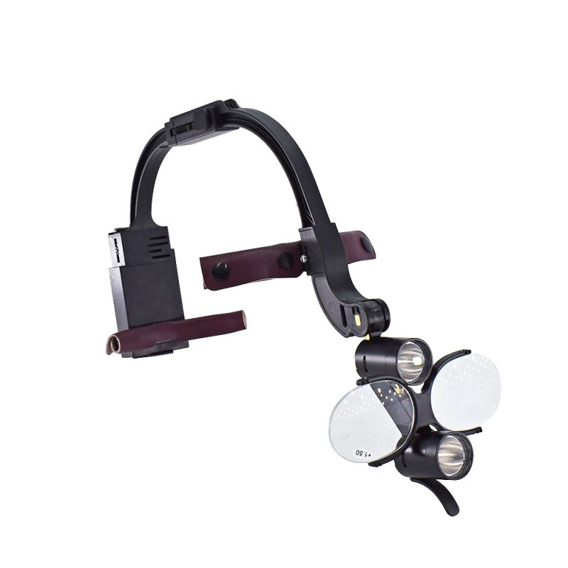 Medical Magnifier Glasses Headband LED Head Light Surgical Dental Binocular Loupes
