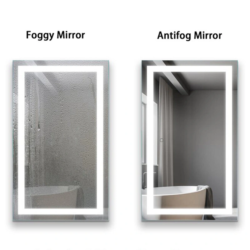 Big Rectangle Magnifying Bathroom LED Mirror