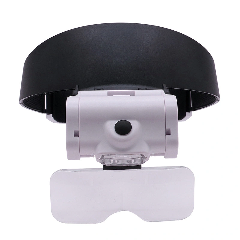 High Quality LED Headband Magnifier Helmet Magnifying Glass with LED Light