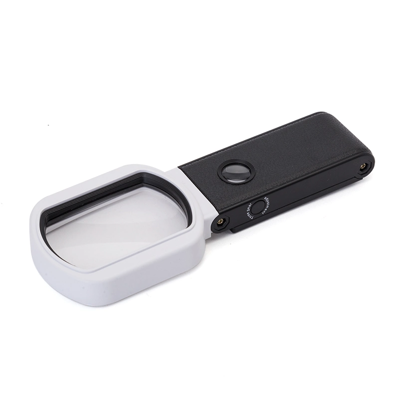 10X/25X LED Hands Free and Handheld Magnifying Glass Stand-Portable Illuminated Magnifier