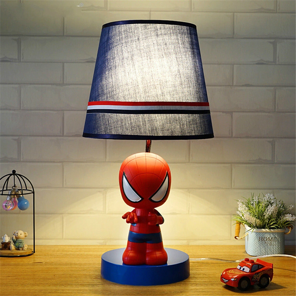 Nordic Spider Bat Super Hero Table Lamp Children&prime;s Room Cartoon Bedside Kids Table Lamp (WH-MTB-59)
