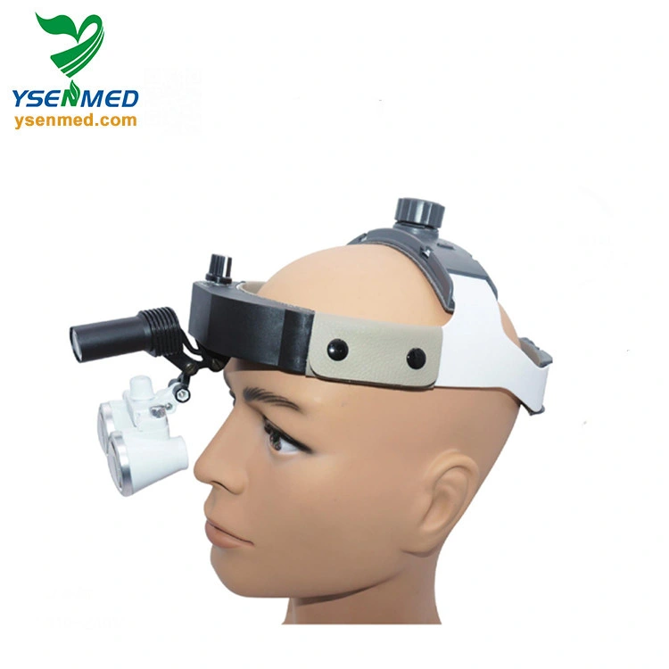 Ysden492 Head-Mounted Magnifier 3W Dental Loupes with LED Headlight Adjustable Medical Equipment