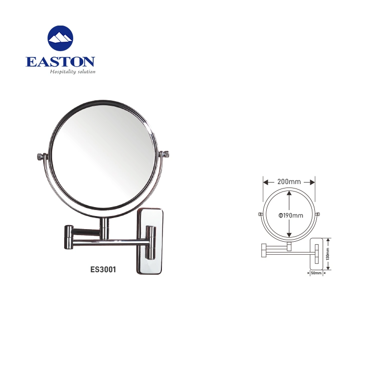 Hotel Bathroom Round Dressing Magnifying Mirror with Round Base