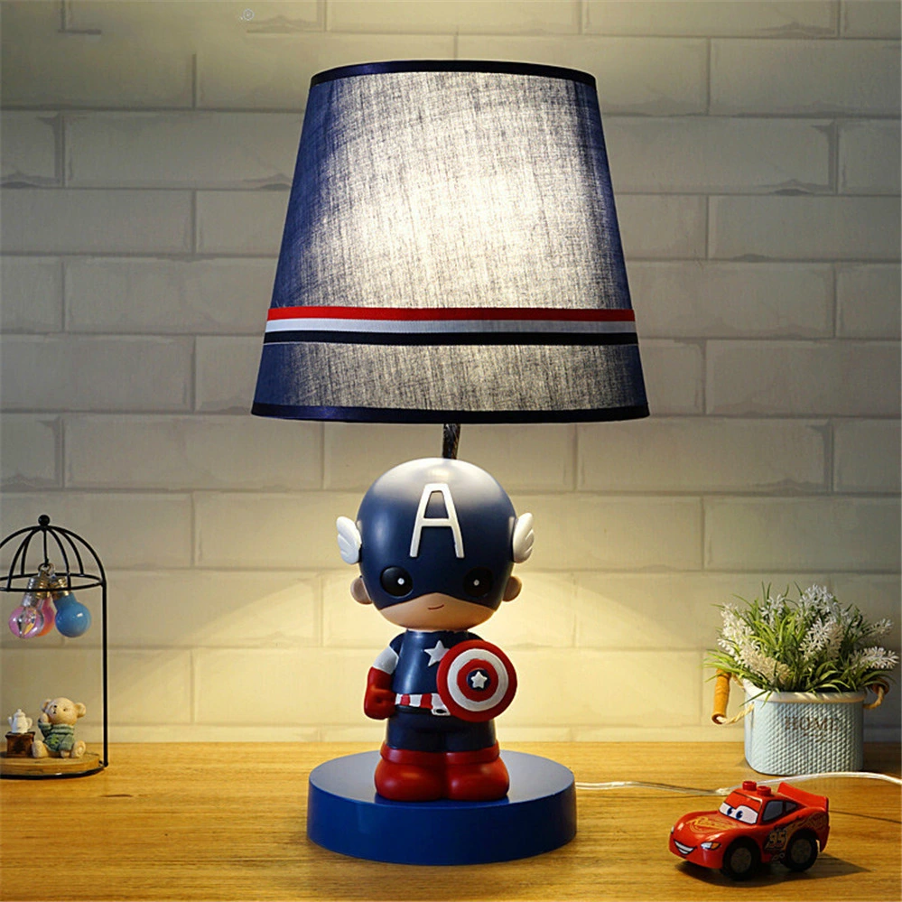 Nordic Spider Bat Super Hero Table Lamp Children&prime;s Room Cartoon Bedside Kids Table Lamp (WH-MTB-59)