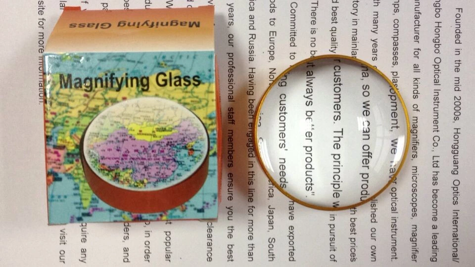 Paperweight Magnifying Glass 6X 75mm