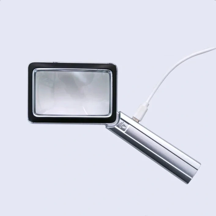 USB Charging Portable 16 LED Phone Screen Magnifier Screen Magnifier Magnifying Table Glass 1211