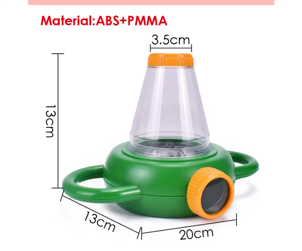 Foska Stationery ABS+PMMA 5 Times 2 Way Insect Viewer