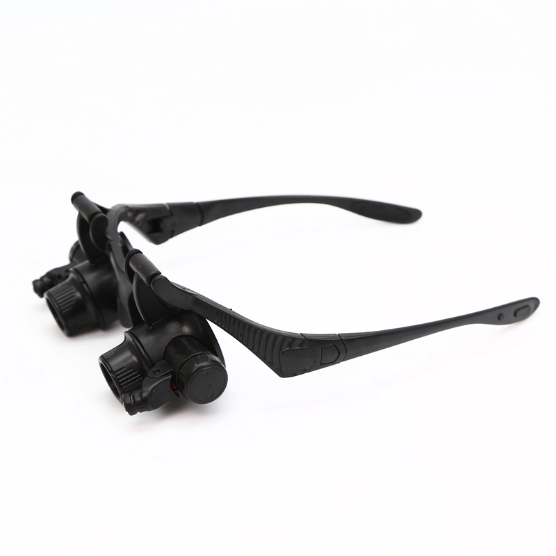 10X 15X 20X 25X Binocular Loupe Jeweler Repair LED Headband Magnifier