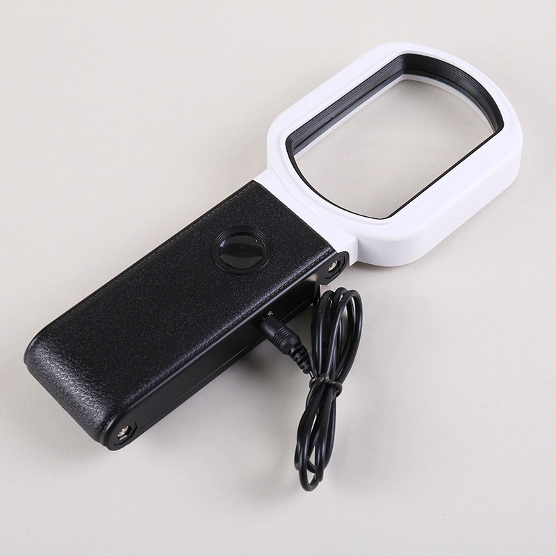 10X/25X LED Hands Free and Handheld Magnifying Glass Stand-Portable Illuminated Magnifier