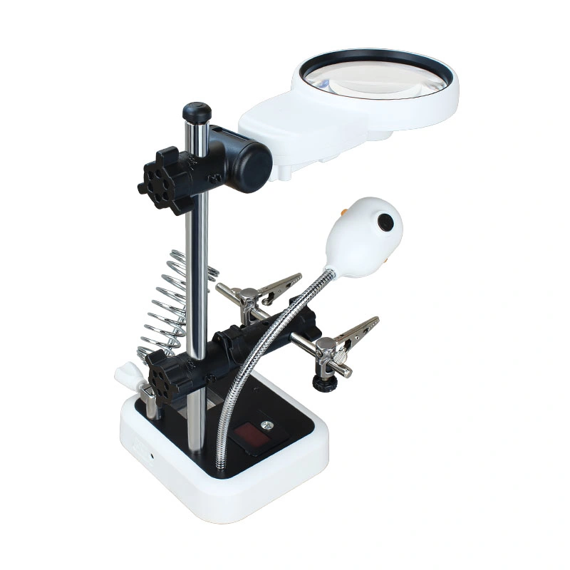 11X Auxiliary Clamp Magnifier Desk Lamp with LED Light (BM-MG2092)