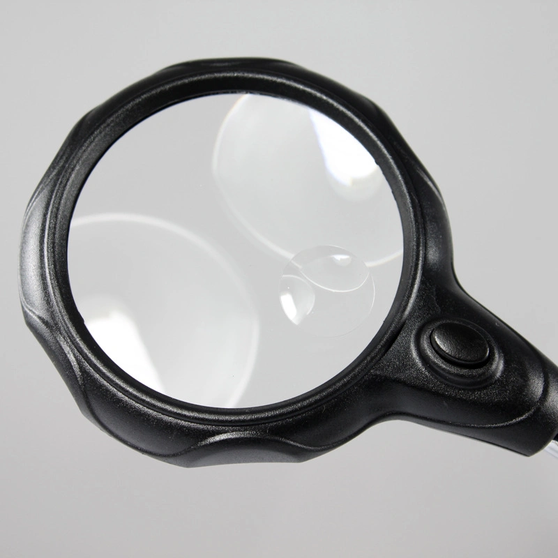 Desktop LED Magnifier Electronic Inspection Repair Auxiliary Clip Helping Hand Magnifying Glass